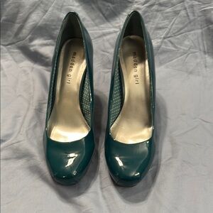 Madden Girl Teal Heels Elegant and Stylish